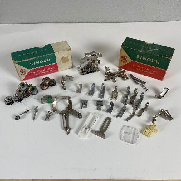 SINGER Attachments Box for 99 99K 306 127 Low Shank Sewing Machines SIMANCO Lot